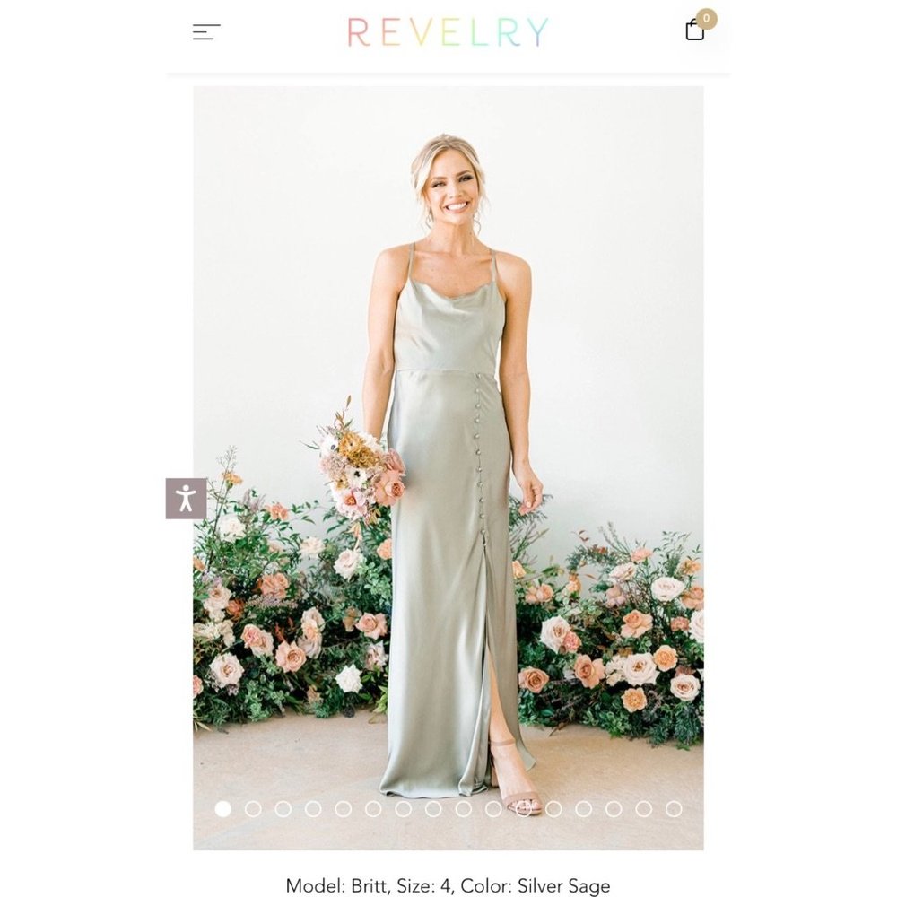 Revelry Billie Satin Dress - Copper